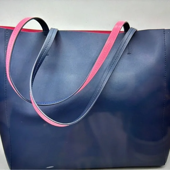 Kate Spade Camel Large Tote this is Navity Bag in Excellent Condition Blue/Multi - Picture 3 of 9